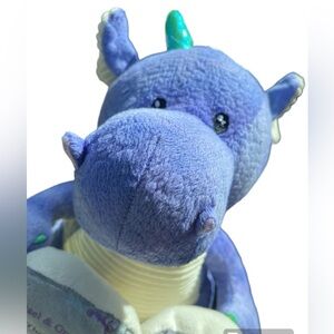 Cuddle Barn Animated Story Telling Dalton The Purple Dragon Plush Fairytales 10”
